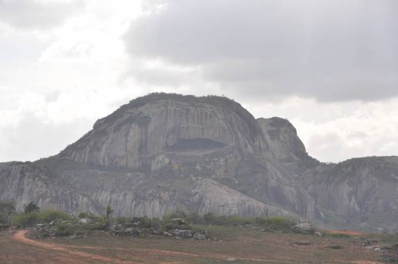 A Pedra da Boca, na fronteira do Rio Grande do Norte com Paraíba, próximo à Passa e Fica